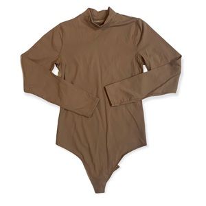 Abercrombie | Soft Mock-neck Bodysuit Nude Medium